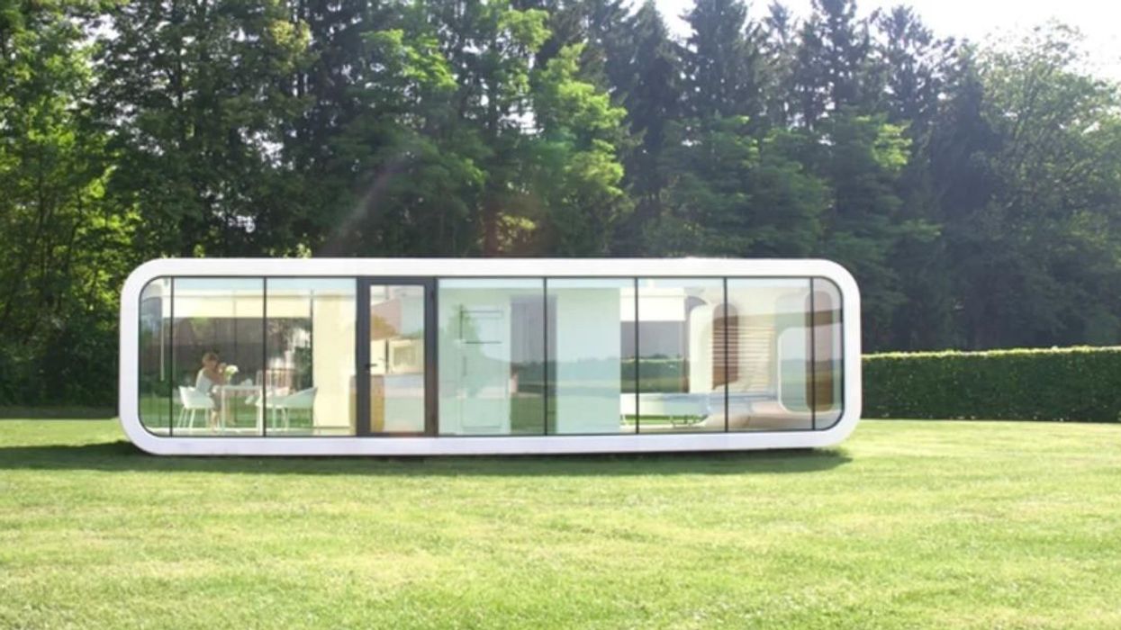 One of the customizable tiny container homes for sale in Mobile, Alabama.