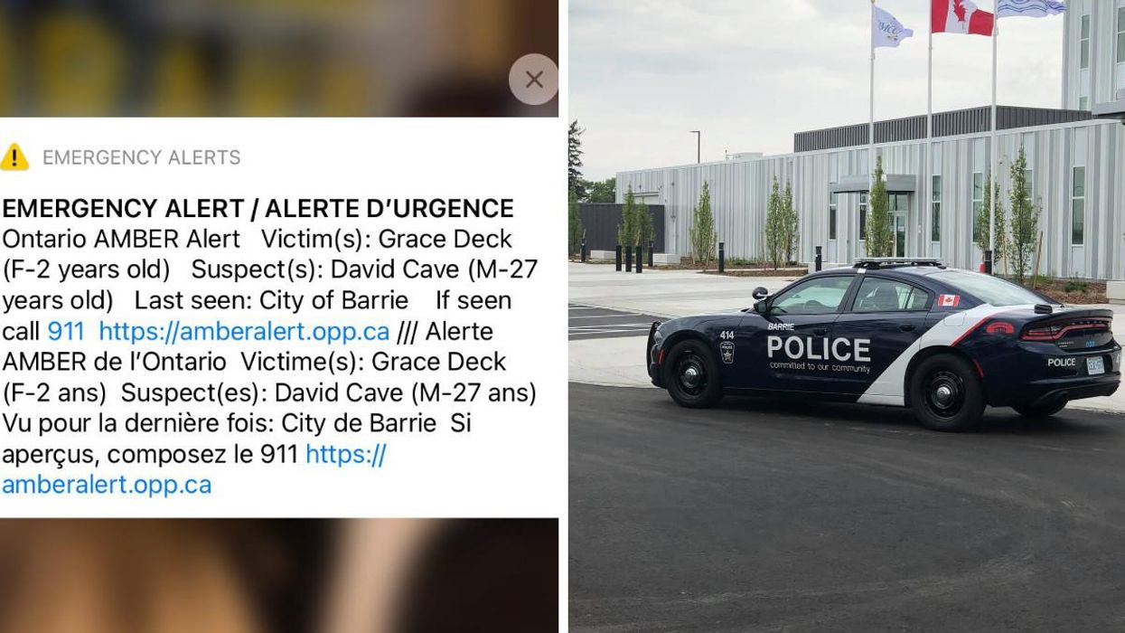 Ontario Amber Alert Cancelled After 3-Year-Old Barrie Girl Found Safe