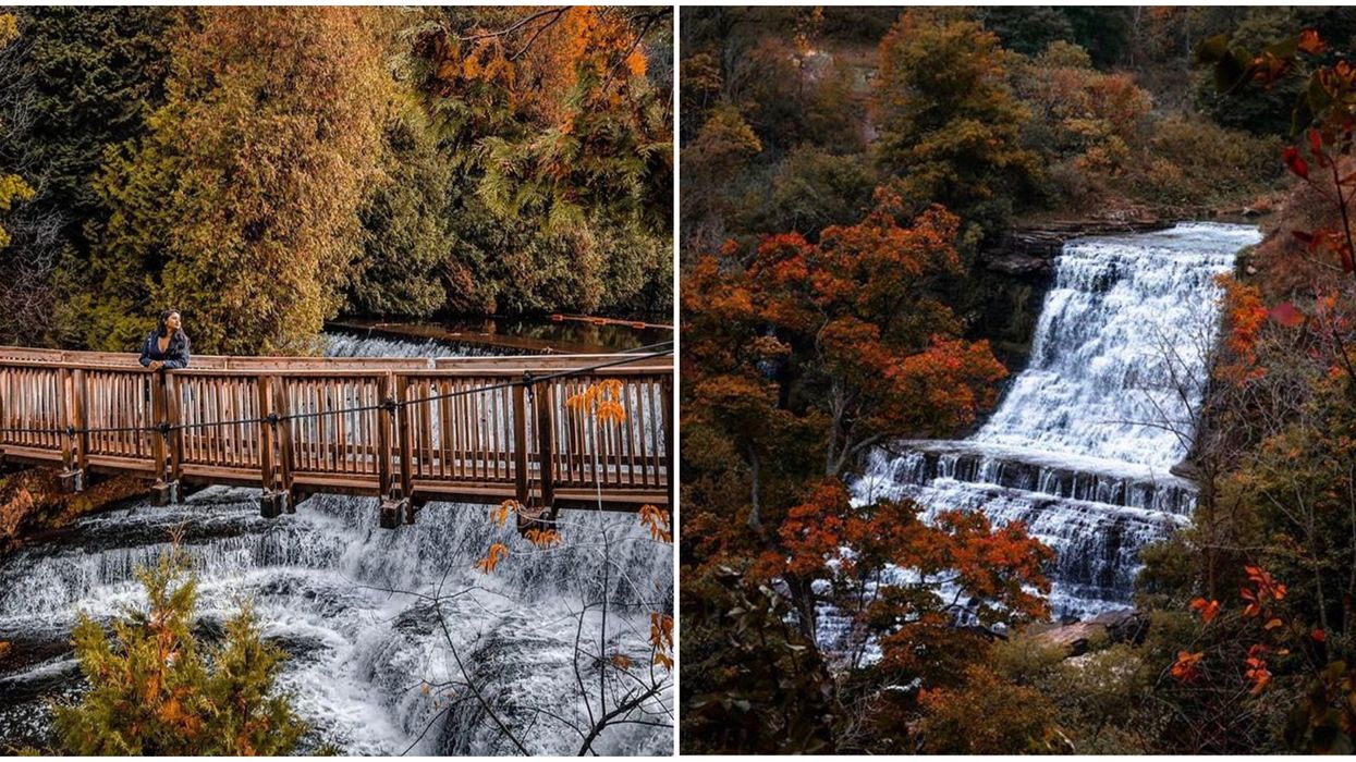 Ontario Autumn Waterfalls Surrounded By Colourful Trees That You Need To See This Fall