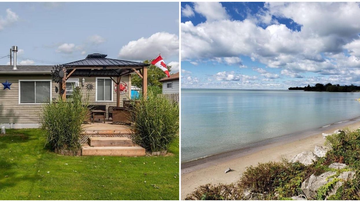 Ontario Beach Home For Sale Is Right By The Water & Is Only $278K