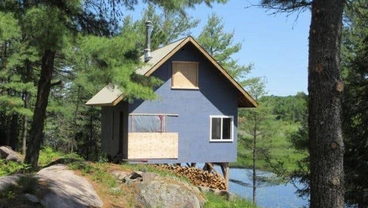 Ontario Cabin For Sale Hangs Over The Water & Is A Private Slice Of Paradise