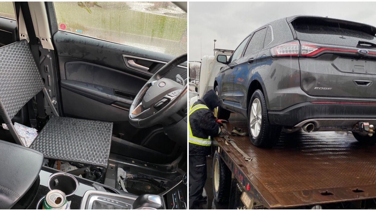 Ontario Driver Loses Car After They Were Spotted Travelling Down The Road In A Lawn Chair