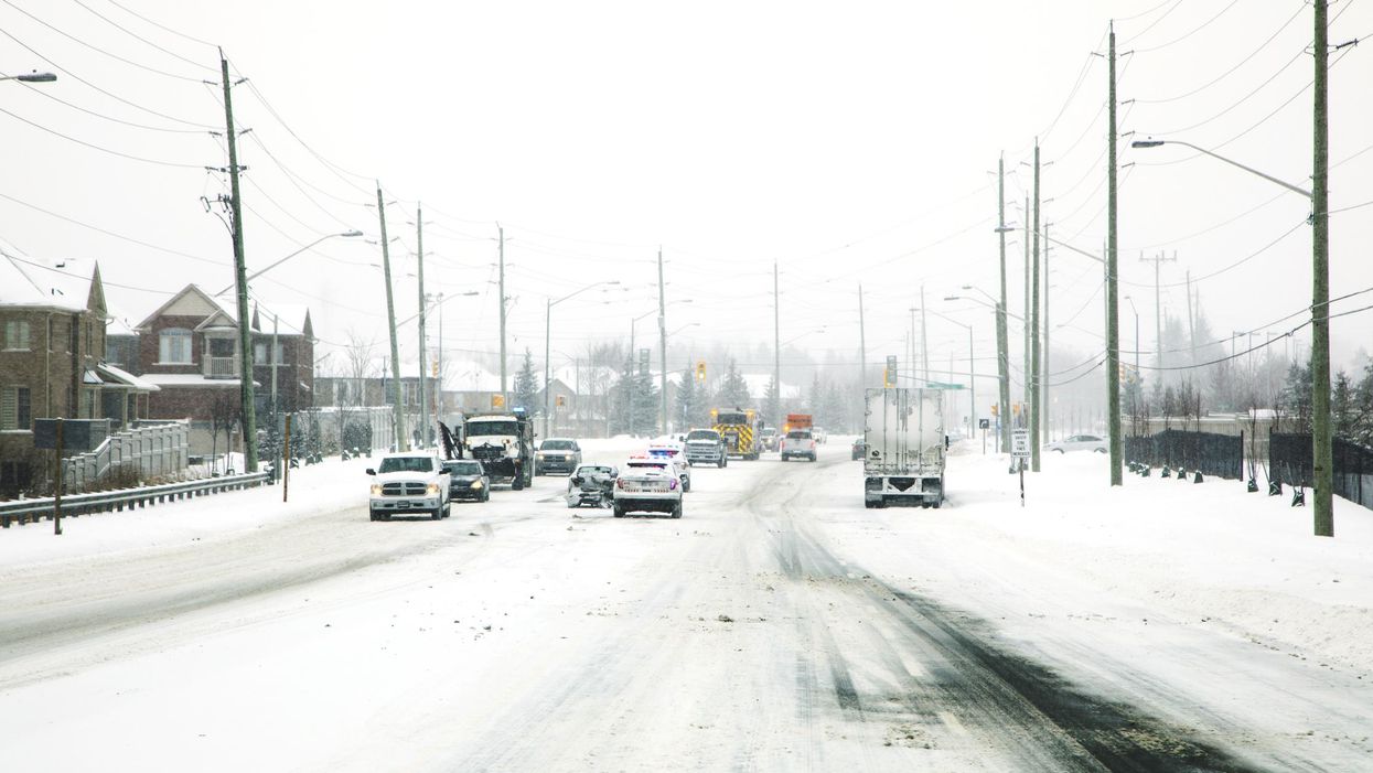 Ontario Drivers Can't Handle The Snow & So Many Crashes Are Being Reported In Some Spots