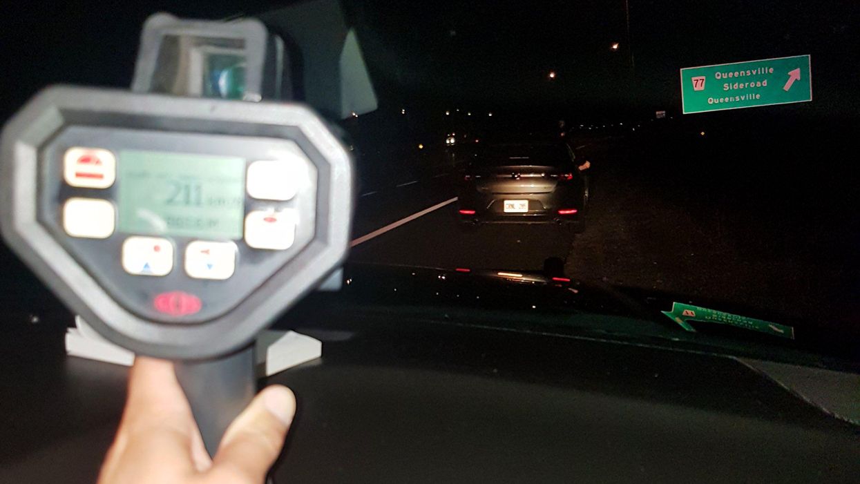 Ontario G1 Driver Was Caught Speeding Down The 404 & Was Going As Fast As A High-Speed Train