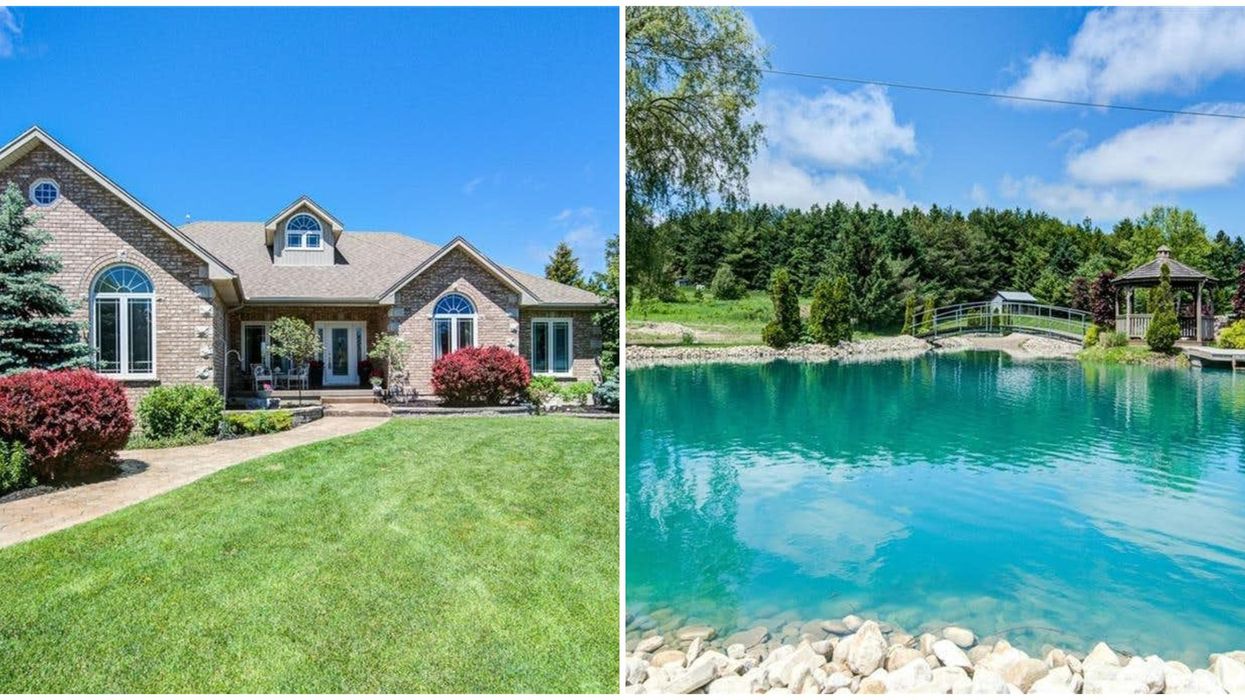 Ontario Home For Sale Comes With A Pond That Is As Crystal Blue As The Ocean
