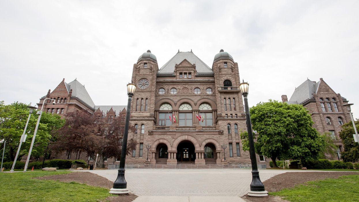 Ontario legislative building in Toronto.