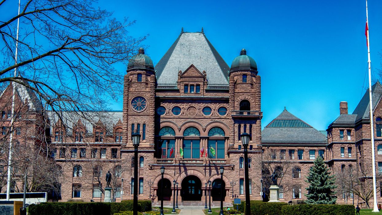 Ontario legislature building.