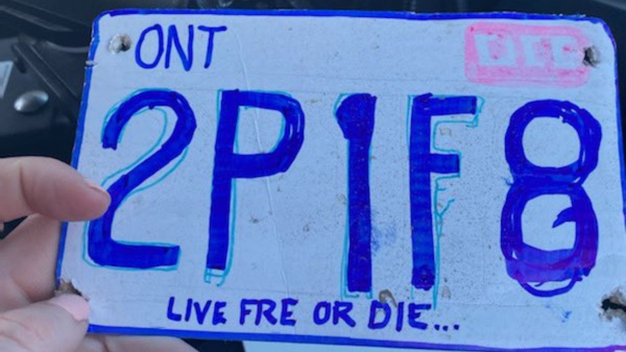 Ontario Licence Plate Suspended By Police Is Hand-Drawn & Very Unconvincing (PHOTO)