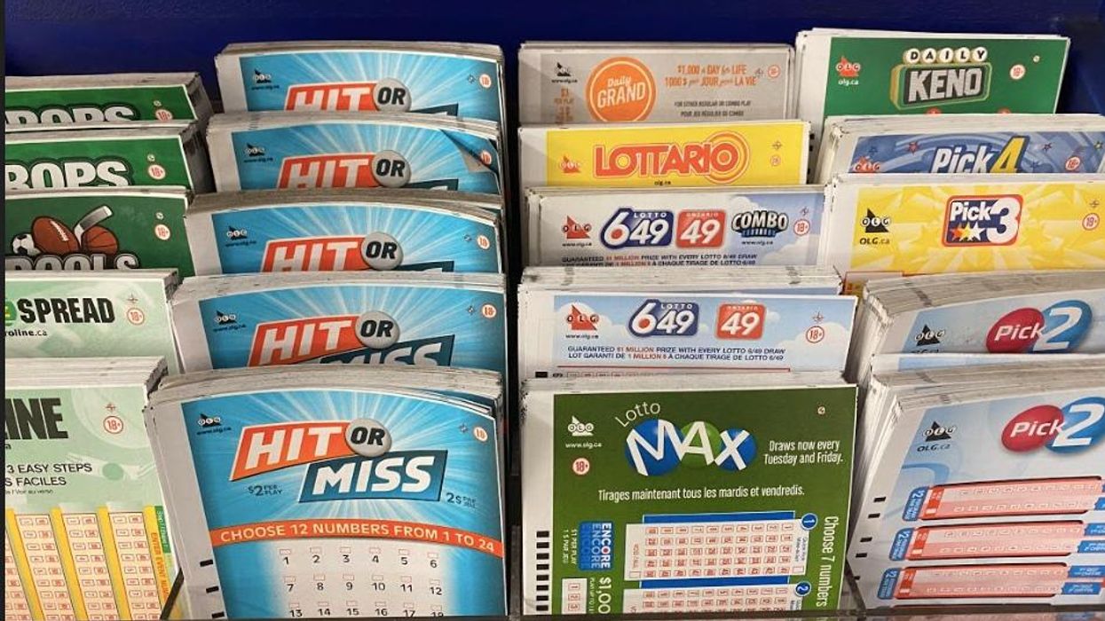 Ontario lottery tickets.
