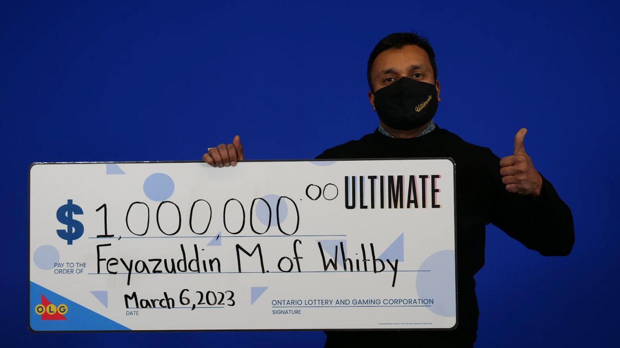 Ontario lottery winner Feyazuddin Mohammed