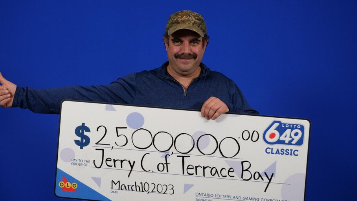 Ontario lottery winner Jerry Carpenter.