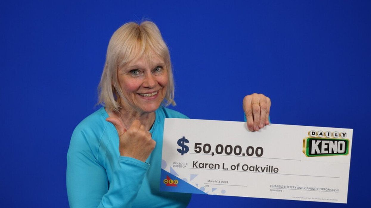 Ontario lottery winner, Karen Lutzko