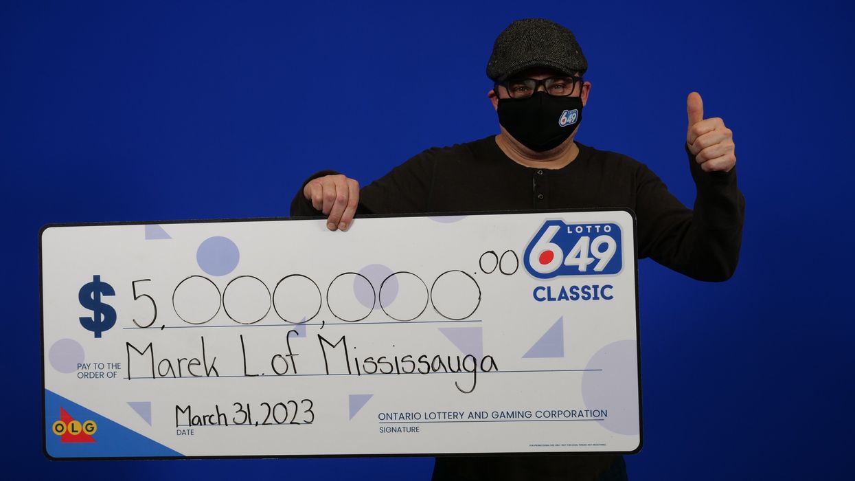 Ontario lottery winner, Marek Lewandowski.