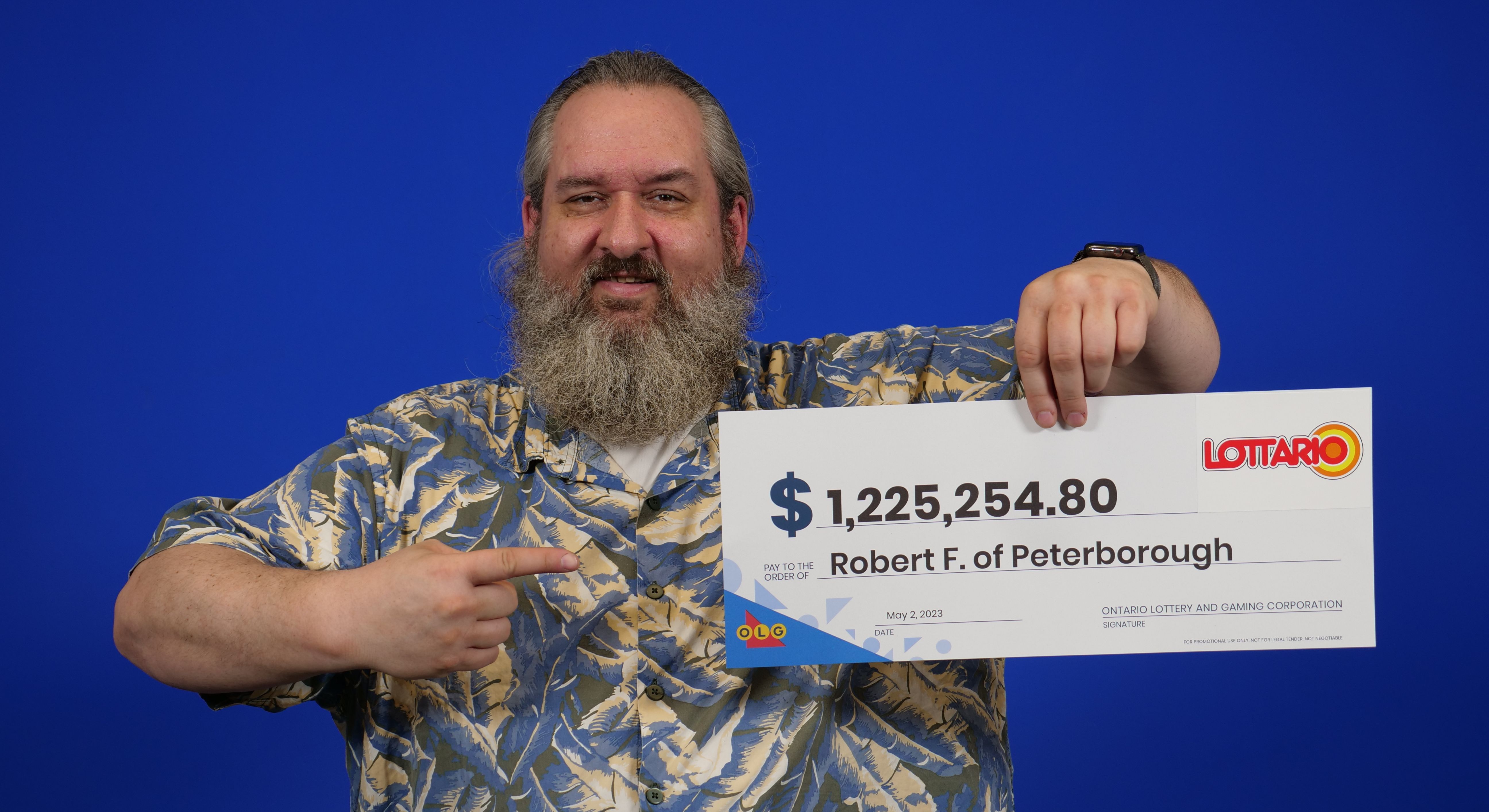 Ontario lottery winner, Robert Farr