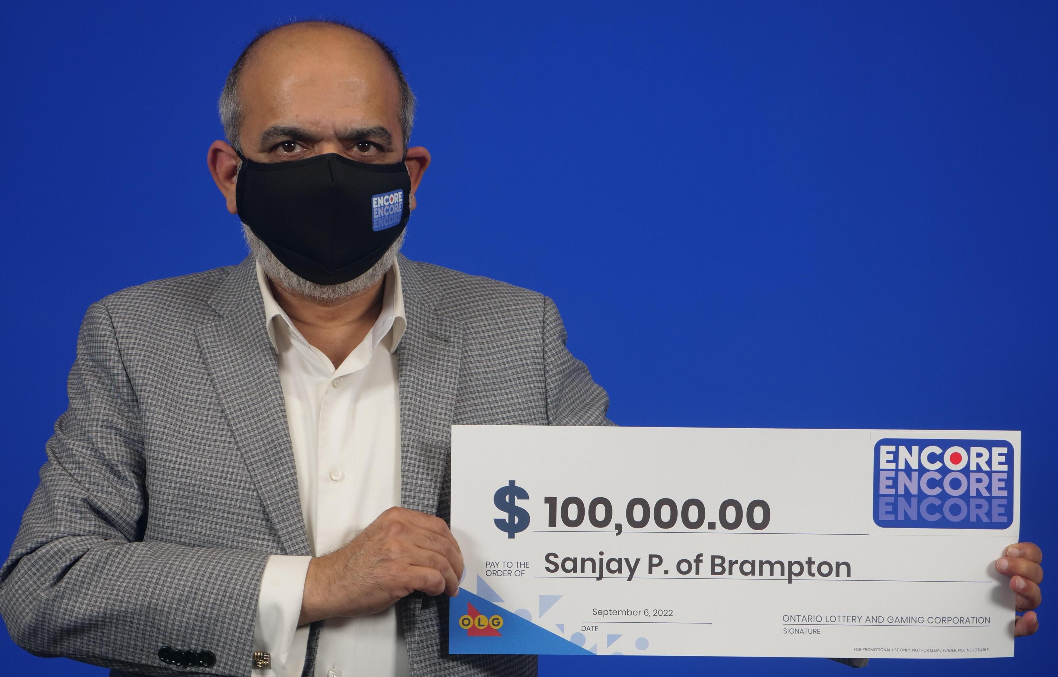 Ontario lottery winner Sanjay Puri.