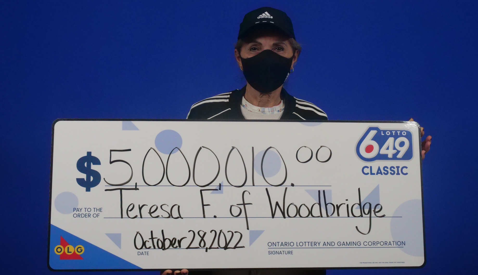 Ontario lottery winner Teresa Francavilla.