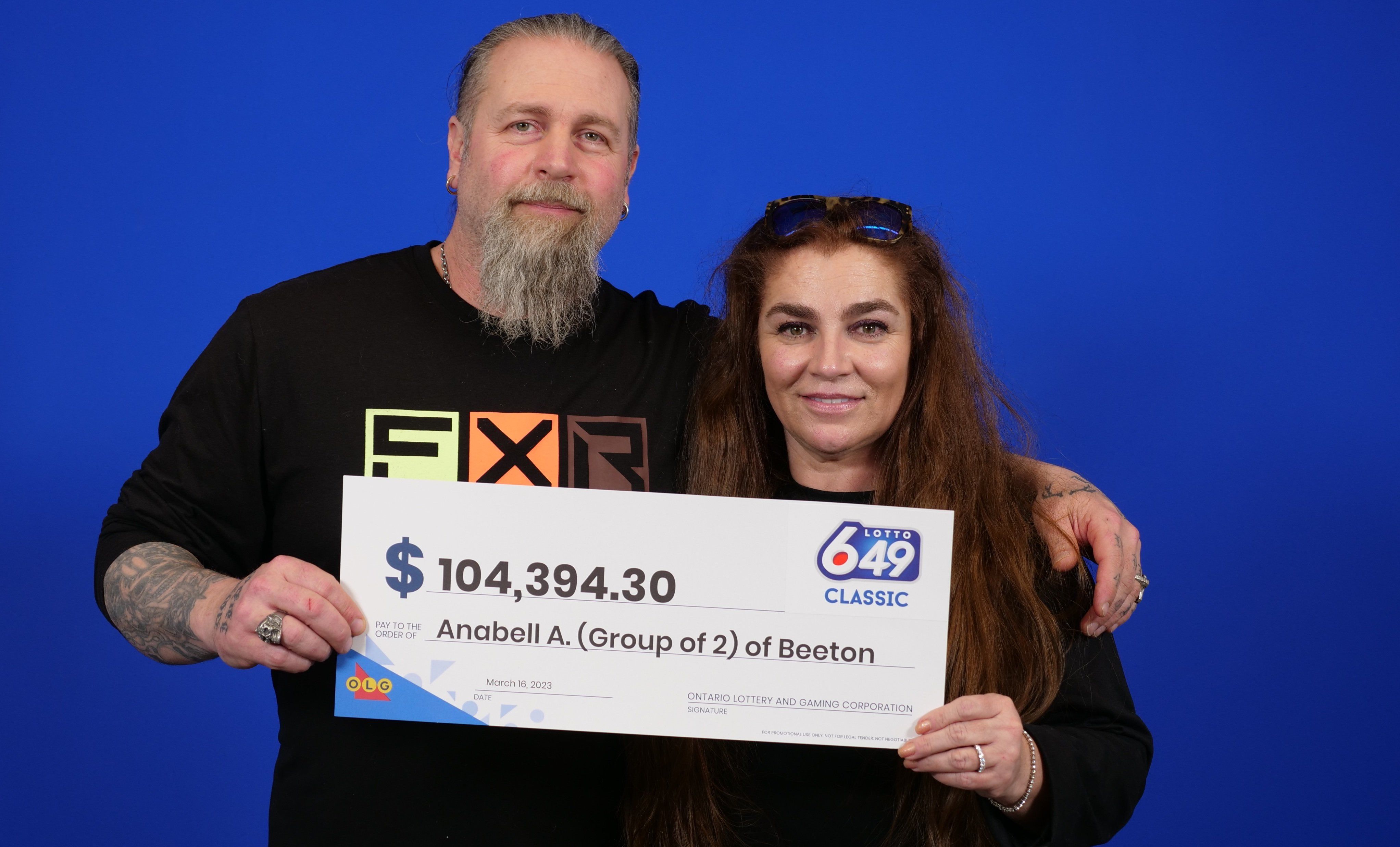 Ontario lottery winners, Anabell Alonso and Robert Pasquini