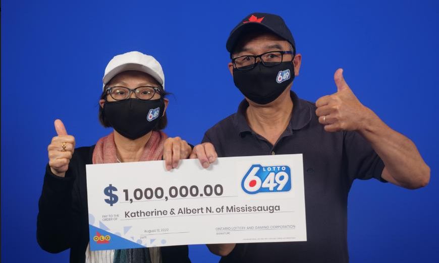 Ontario lottery winners, Katherine and Albert Ng from Mississauga.