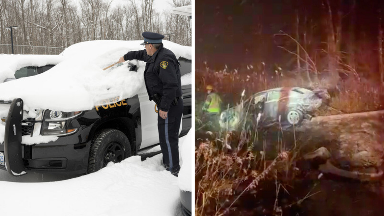 Ontario Police Are Responding To So Many Winter Accidents This Week Because Of The Snow