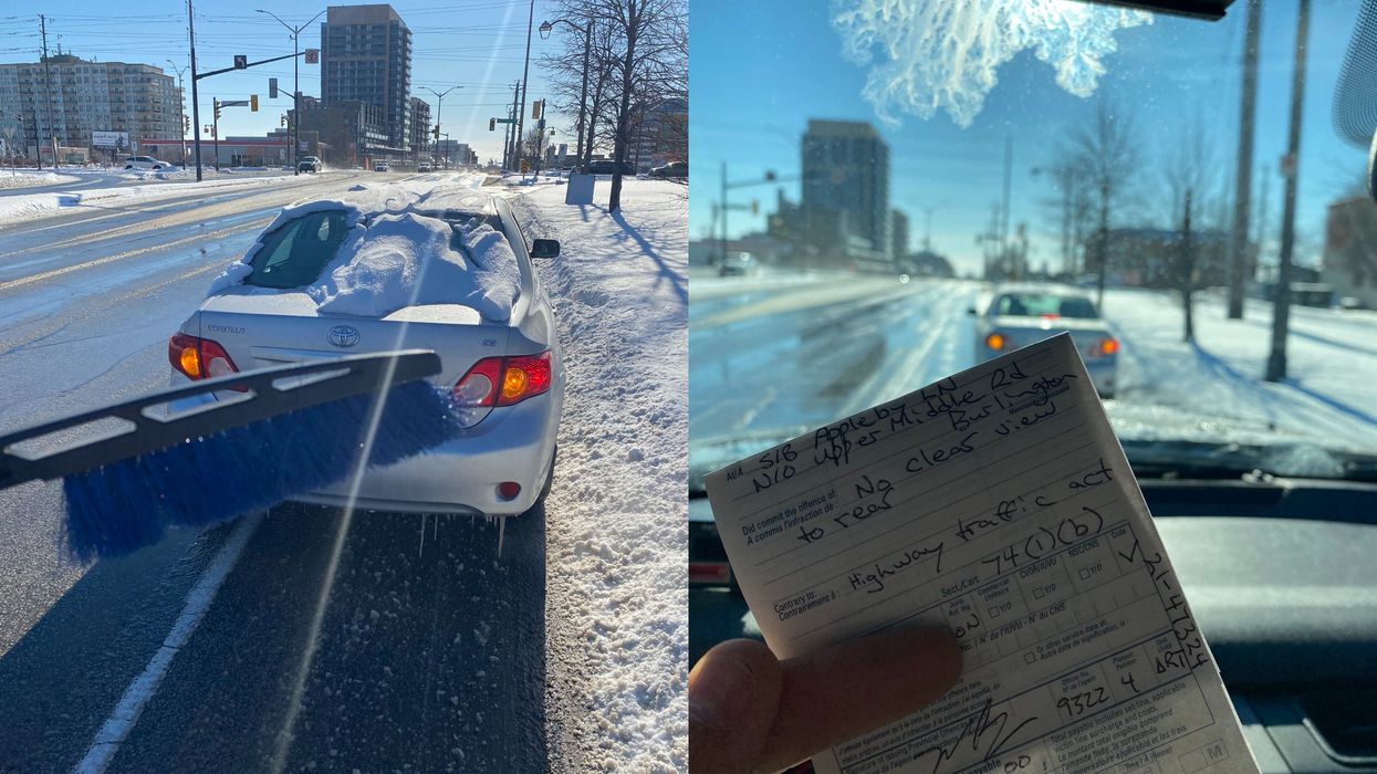 Ontario Police Can Fine $110 If You Don't Clear Snow Off Your Car