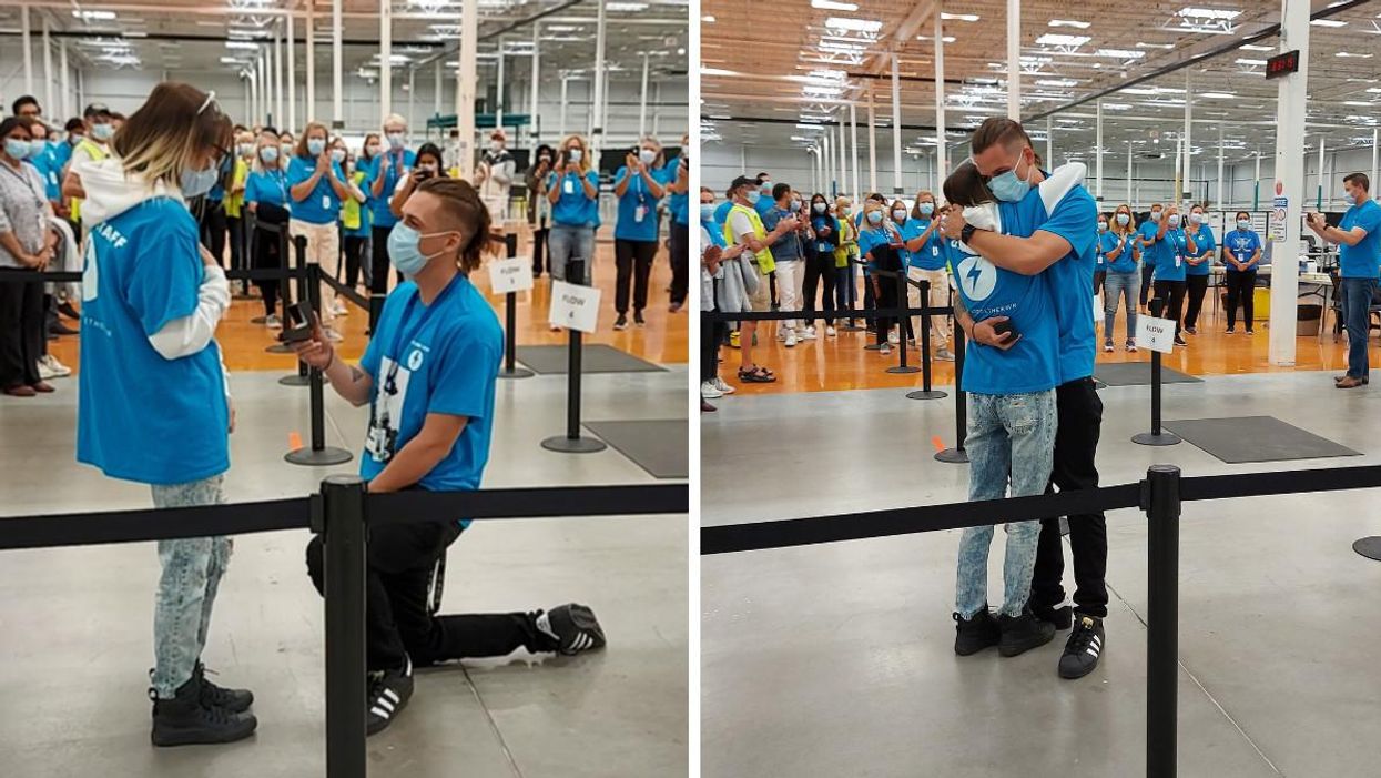 Ontario Proposal At Vaccine Clinic Didn't Leave A 'Dry Eye In The House'