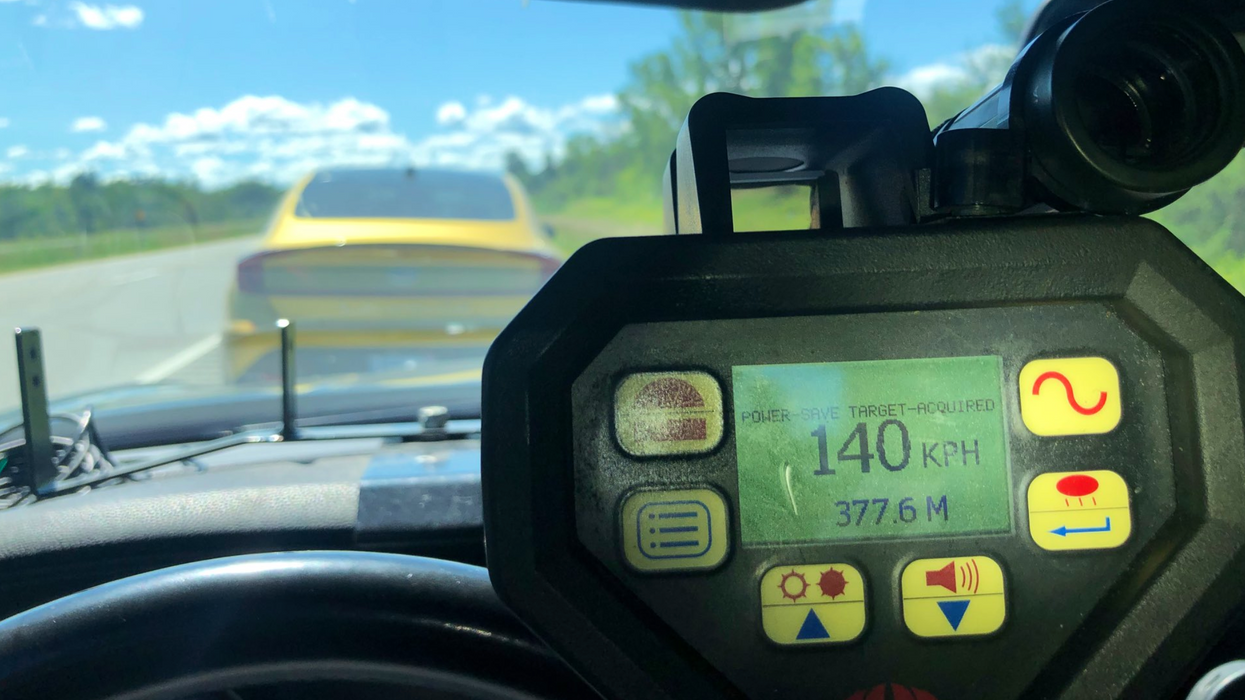 Ontario Provincial Police speed gun.
