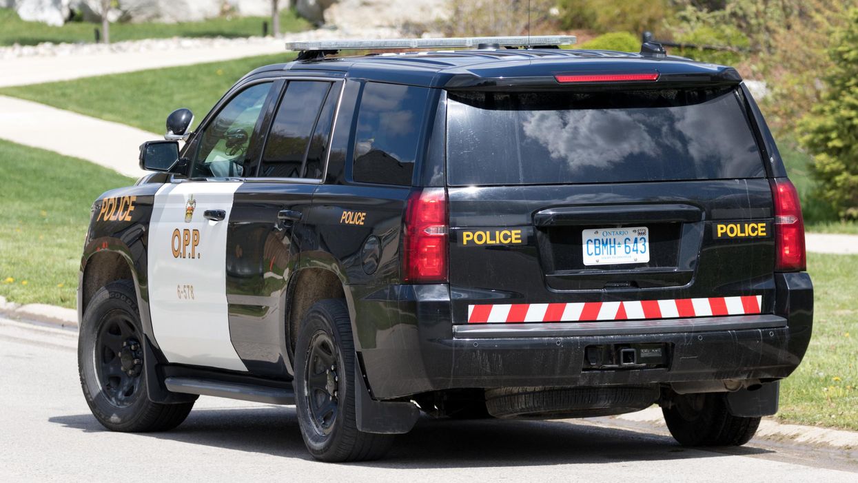 Ontario Provincial Police vehicle.