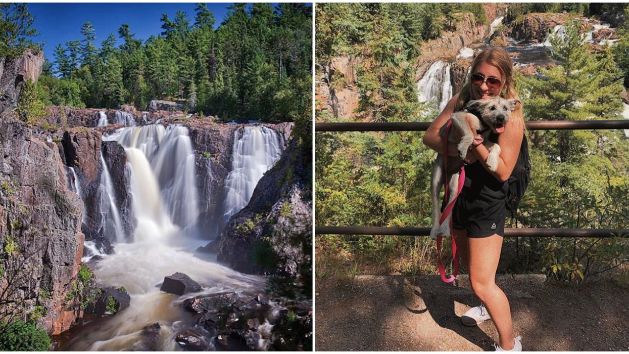 Ontario's Aubrey Falls Has Multiple Cascades That Flow Over Gorgeous Pink Rocks