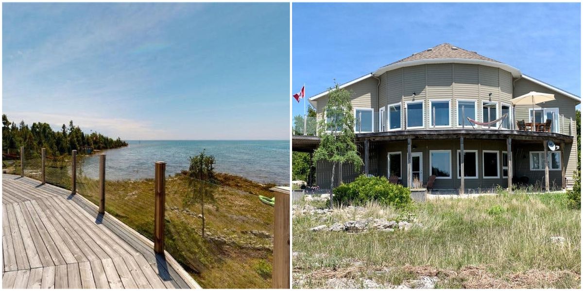 Ontario’s Round House For Sale Has A Crystal Blue Lake For A Backyard