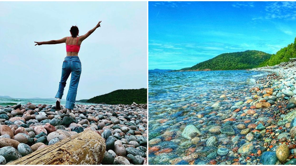 Ontario's Pebble Beach Has Shores That Are Full Of Rainbow Rocks