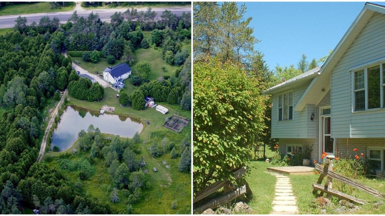 Ontario's Pond House For Sale Comes With Its Own Heart-Shaped Swimming Hole