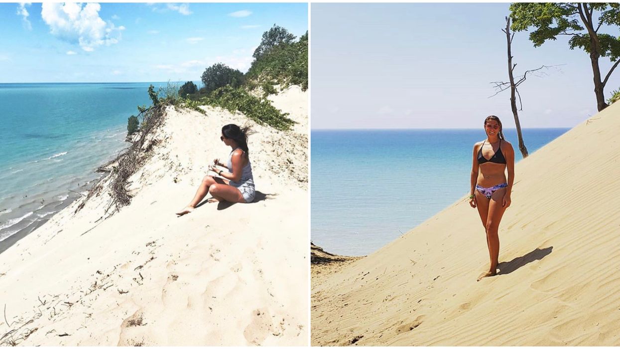 Ontario's Sand Hill Park Has Towering Sand Mountains & Turquoise Waters
