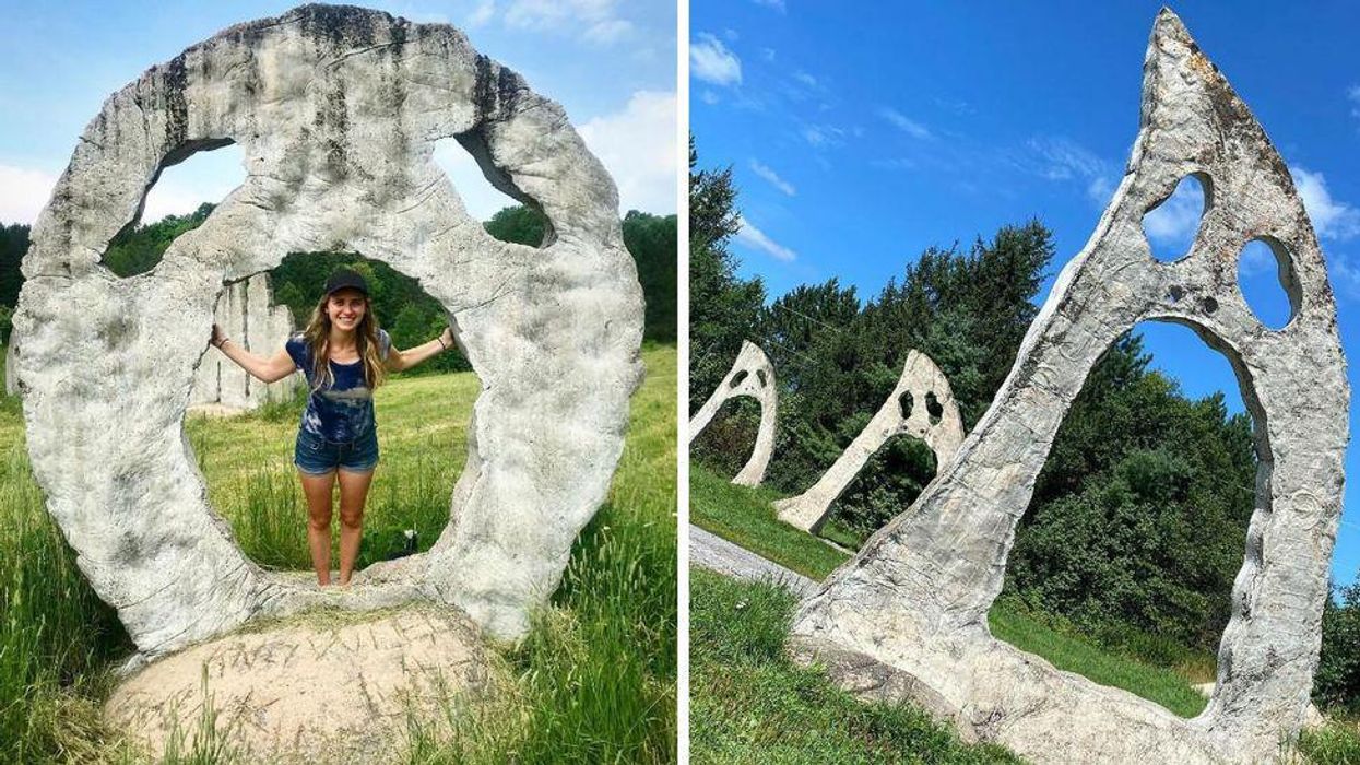 Ontario's Screaming Heads Garden Is Like Being In A Tim Burton Film