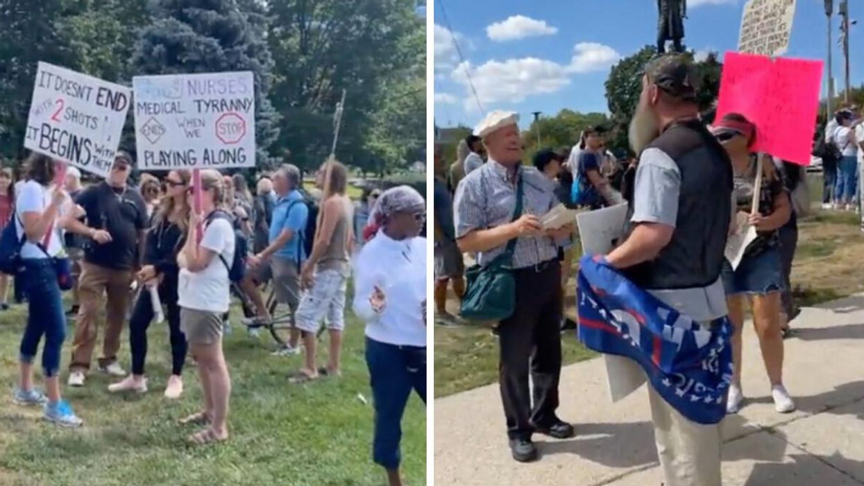 Ontario's Vaccine Certificate Announcement Sparks Protests At Queen's Park (VIDEO)