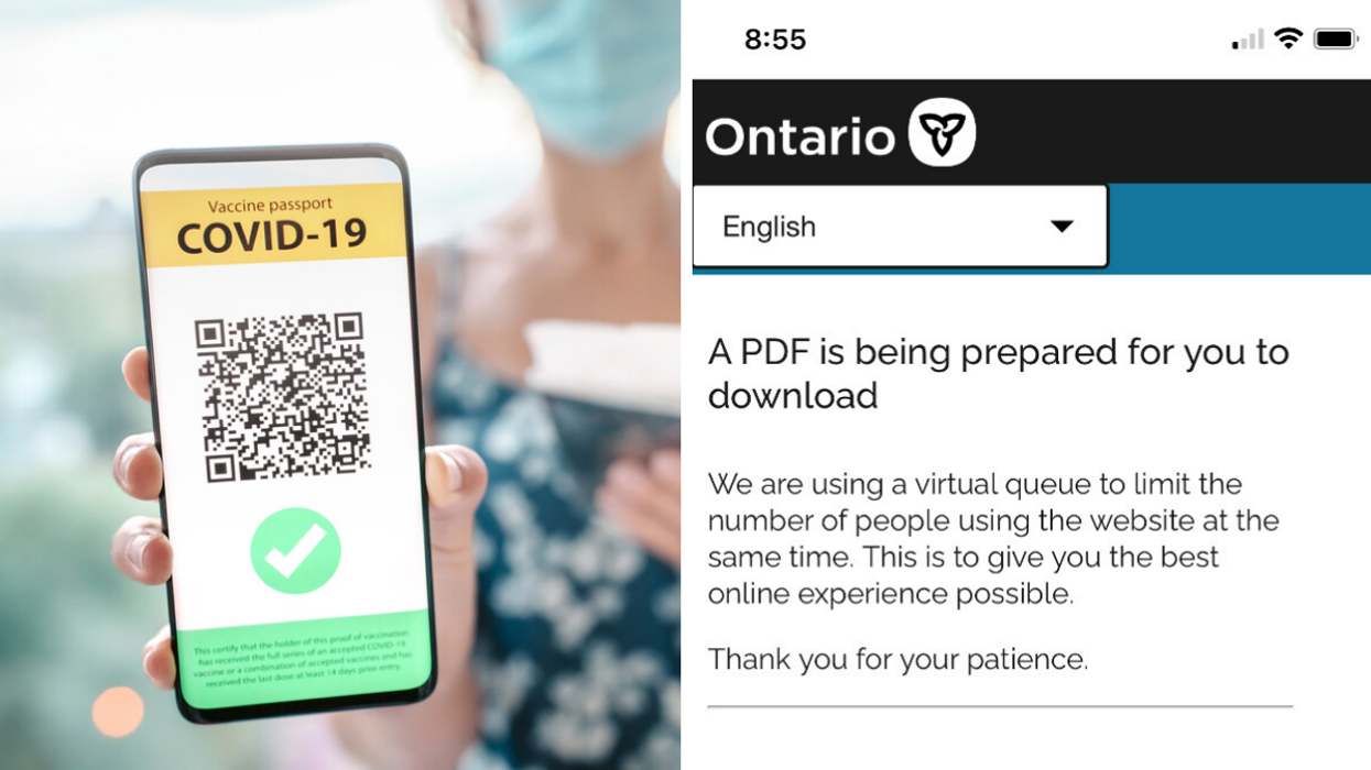Ontario's Vaccine Passports Are In Effect But The Website Is Already Having Tech Issues