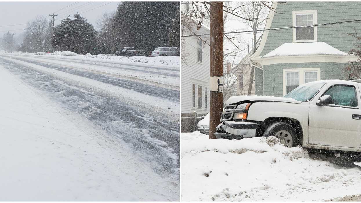 Ontario Snow Storm Had People Forgetting How To Drive & Dozens Of Accidents Were Reported
