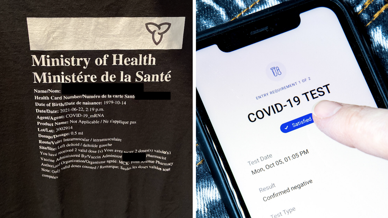 Ontario Vaccine Certificates Come Next Week & One Guy Got Really Creative About It