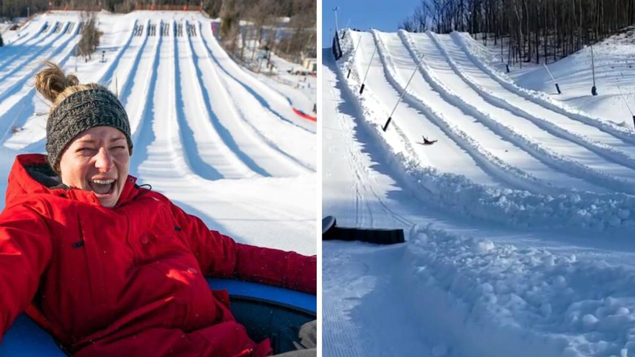 Ontario’s Ski Snow Valley Has 13 Giant Snow Tubing Slides You Can Try This Winter (VIDEO)