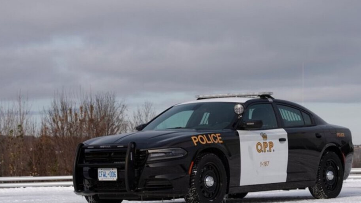 OPP vehicle on highway.