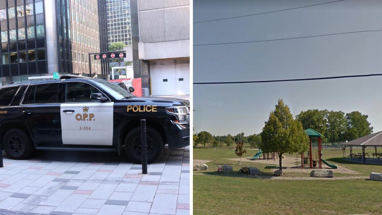 OPP vehicle. Right: Komoka playground.