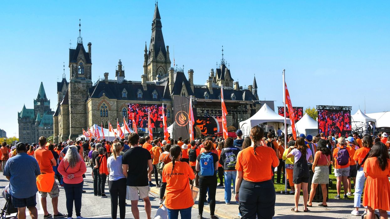 Orange Shirt Day event on Parliament Hill in Ottawa.