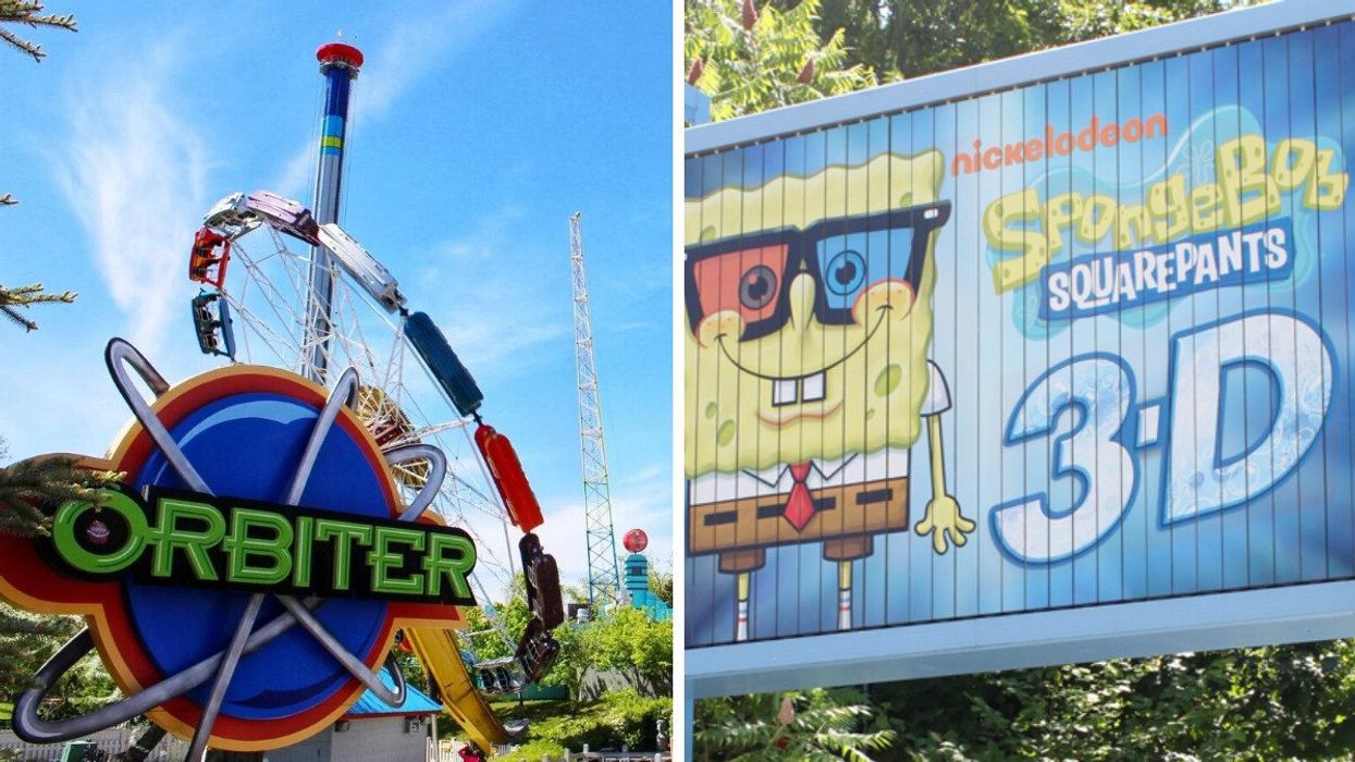 Orbiter at Canada's Wonderland. A Spongebob Squarepants ride at Canada's Wonderland.