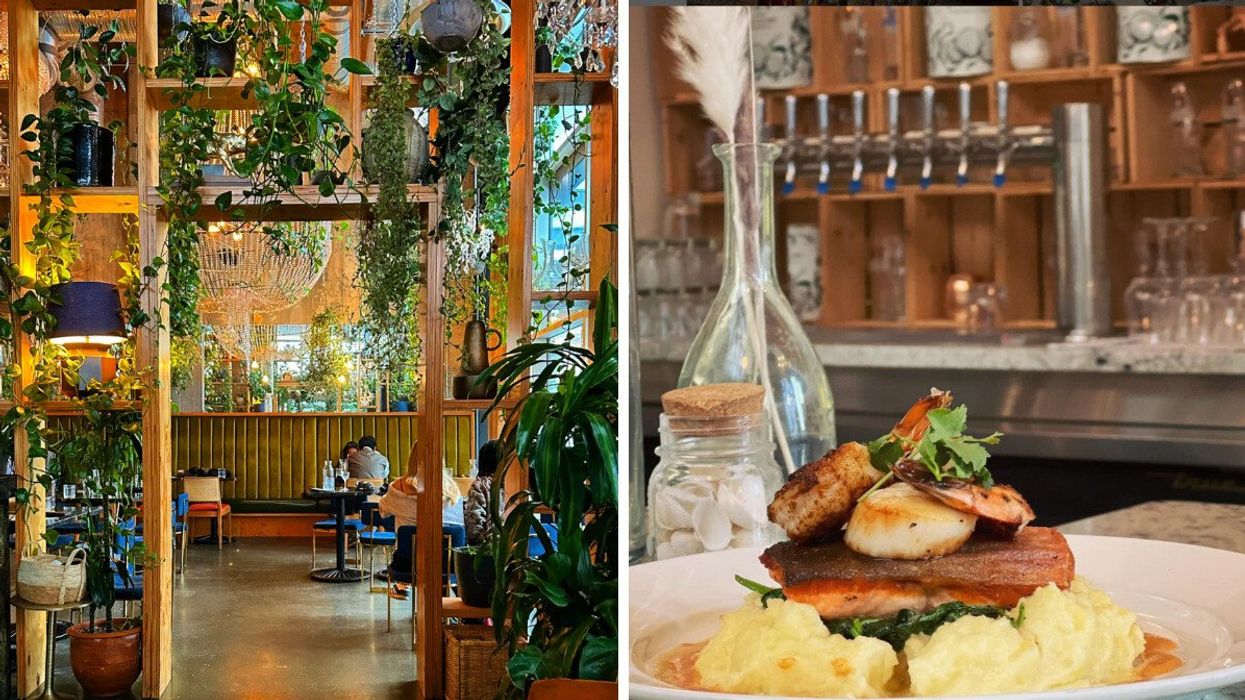 Orchard Restaurant in Calgary. RIght: Rodney's Oyster House in Calgary.