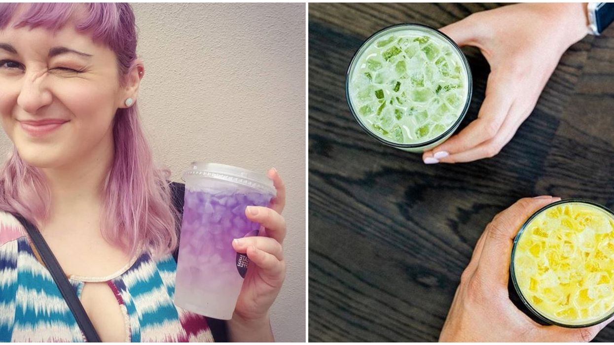 Orlando Cafe Qreate Coffee Has Bright Neon Colored Teas And Drinks