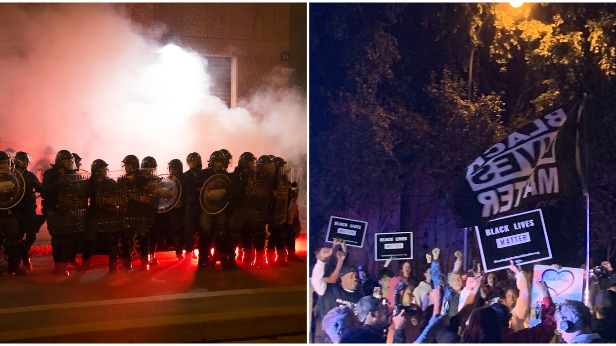 Orlando Police Use Tear Gas On Protester Demonstrations Happening After Curfew