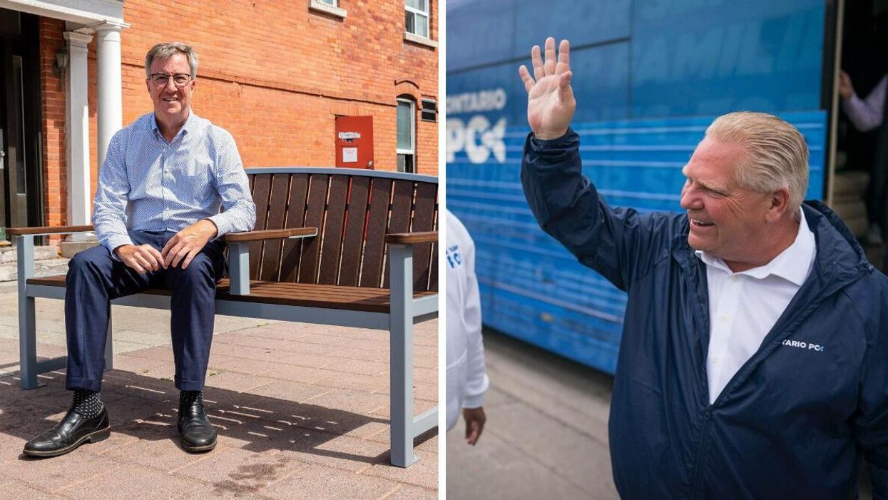 Ottawa mayor Jim Watson. Right: Doug Ford.