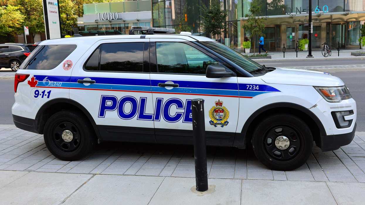 Ottawa Police car parked on the street.