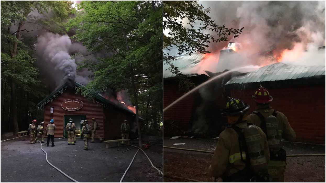 Ottawa Sugar Shack Is On Fire & Flames Are Tearing Through The Roof (PHOTOS)
