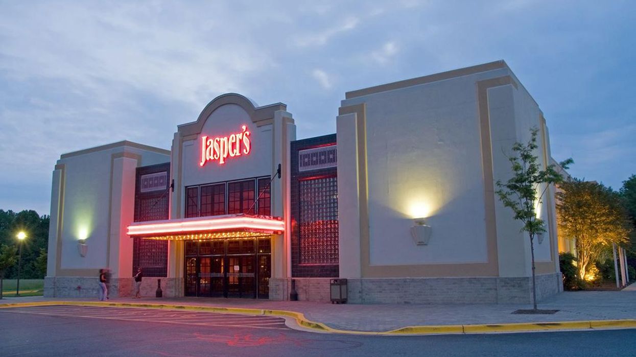 Outside of Jasper's Restaurant.