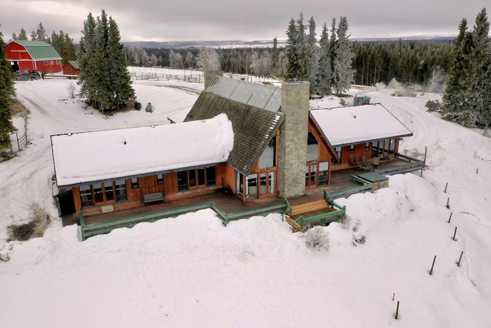 Outside view of the ranch main home.